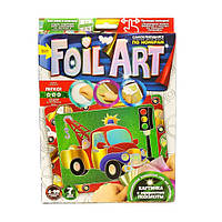 Набор креативного творчества Аппликация Danko Toys FAR-01-01 10 цветная фольга Машина KC, код: 8258720