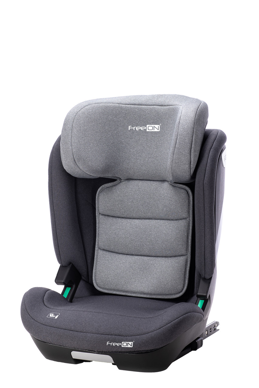 Автокрісло дитяче FreeON RIDER Grey Isofix сіре група 2/3 вага 15-36 кг