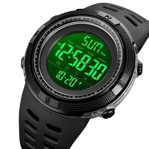 Годинники спортивні SKMEI 2070BK BLACK, Годинники кварцові армійські, Найкращий GH-203 військовий годинник, фото 1