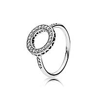 Серебряное кольцо Pandora 191039CZ 54 KC, код: 7361928