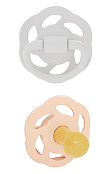 Пустушка кругла "Вишенька Зелена Серія для новонароджених"(Тілесний/Крем) (латекс) (від 0 до 2м)