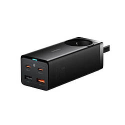 Мережевий зарядний пристрій Baseus GaN3 Pro Desktop Powerstrip AC+2U+2C 65W EU Black(Include：Baseus Xiaobai