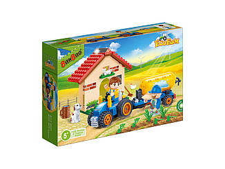 Конструктор "Екоферма" (185 елм.) Будиночок та тракторець