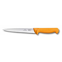 Кухонный нож филейный Victorinox Swibo Filleting 18 см Желтый (5.8403.18) KC, код: 1709156