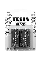 Батарейки Tesla C BLACK+ LR14 BLISTER FOIL 2 шт. PZ, код: 8327896