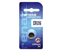 Батарейка RENATA CR1216 Lithium, 3V, 1х1 шт PZ, код: 8328133