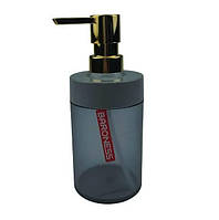 Дозатор для жидкого мыла темно-серый с золотым Baroness Limpia 20009 PZ, код: 8357527