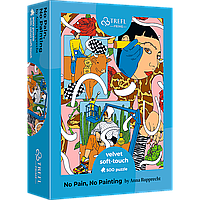 Набір Пазли - (500 елм.) - М'який оксамит: "Ні болю, ні малювання" / Trefl, Трефл