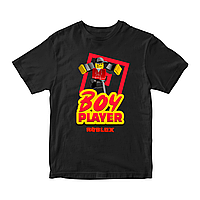 Футболка черная с принтом онлайн игры Roblox Boy player. Roblox. Роблокс Кавун 3-4 года ФП011 KC, код: 8379548