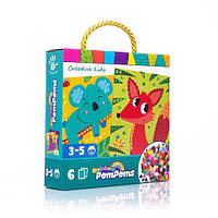 Набор для творчества Vladi Toys Rainbow pompoms укр (VT4433-06) LW, код: 7544949