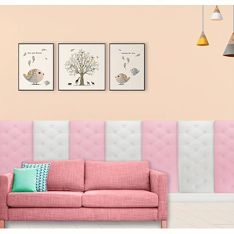 Уцінка. 3D панелі м'які пінополіетиленові. Рожеві, фото 1