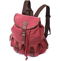 Текстильный рюкзак Vintage 22153 Бордовый KC, код: 8323948