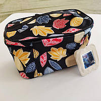 Уцінка. Органайзер-косметичка дорожня 20*12*11 см. Листя