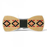 Дерев'яна Краватка Метелик Gofin З Візерунками Вишивка Gbdh-8039 ML, код: 2340911