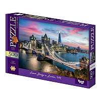 Пазлы классические Tower Bridge in London Danko Toys C500-15-08 500 элементов KC, код: 8453643