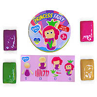 Набор для лепки с воздушным пластилином Princess Fairy ТМ Lovin 70138 4 цвета Принцесса в фио IX, код: 7672602