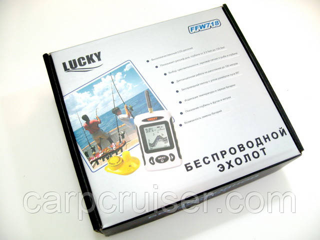 Lucky FFW718-BLK Беспроводной эхолот для рыбалки новая версия в черном корпусе, новый дизайн - фото 6 - id-p401126906