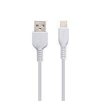 Кабель Hoco USB X20 starlight glore USB - Lightning 2.4 1 m Белый KC, код: 7765601