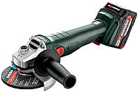 Metabo Шлифмашина угловая аккумуляторная W 18 L 9-125, 125мм, Li-Power, 2*18В, 4Ач, 8500об/мин, М14, 2.3кг