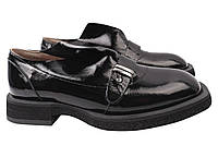 Туфлі жіночі з натуральної лакової шкіри на низькому ходу Чорні Lottini 179-21DTC 37 KC, код: 7365655