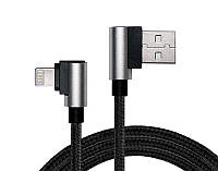 Кабель REAL-EL Premium USB2.0 AM-Lightning 1m Черный (EL123500034) KC, код: 1901772