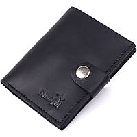 Кожаный мужской бумажник Shvigel 16474 Черный KC, код: 7487266