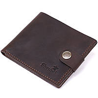 Матовое винтажное портмоне для мужчин Shvigel 16454 Коричневый KC, код: 7487322