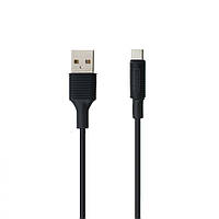 Кабель USB Borofone BX1 USB - Type C 2А Черный LW, код: 7633914