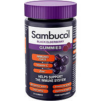 Бузина Sambucol Black Elderberry Immuno Forte 30 Gummies KC, код: 8175664