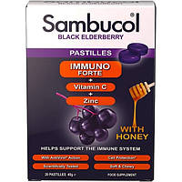 Бузина Sambucol Black Elderberry Immuno Forte 20 Pastilles KC, код: 8206789