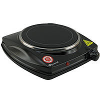 Настольная плита электрическая одноконфорочная Domotec MS 5851 900W Black PP, код: 8216491