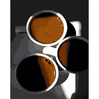 Картина по номерам Strateg Премиум Кофе с утра размером 40х50 см (DY347) KC, код: 8119126