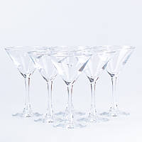Набор бокалов для мартини 6 штук стеклянный прозрачный