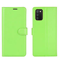 Чехол-книжка Litchie Wallet для Samsung Galaxy A02s Green PK, код: 6761610