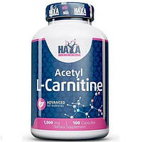 Комплекс Ацетил Карнитин Haya Labs Acetyl L-Carnitine 1000 mg 100 Caps CM, код: 8062143