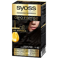 Фарба для волосся Syoss Oleo Intense 1-10 Глибокий чорний 115 мл 8410436218290 l