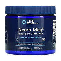 Минералы Life Extension Магний L-Треонат, вкус тропического пунша, Neuro-Mag, 93,35 (LEX-2032) c