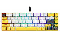 Клавіатура бездротова Motospeed BK67 Longhua Red Yellow (mtbk67ymr) DS
