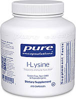 L-лизин l-Lysine Pure Encapsulations поддержка иммунитета и здоровья десен 270 капсул IX, код: 7287967