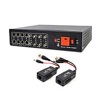 Активный 8-канальный приемник ATIS AL-1208 UHD видеосигнала и питания по UTP TH, код: 6528371