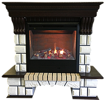 Елекрокамін із порталом Cegla 3D LUX (каміноккомплект) 