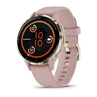 Смарт-годинник Garmin Venu 3s Soft Gold Stainless Steel Bezel with Dust Rose Case and Silicone Band DS