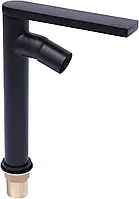Смеситель для умывальника черный 360° поворотный смеситель кран пенообразующий выход воды короткая рукоятка