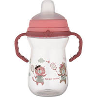 Поильник-непроливайка Canpol babies Bonjour Paris с силиконовым носиком FirstCup 250 мл Розовая 56/613_pin n