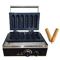 6pcs Коммерческая вафельница из нержавеющей стали Hotdog Maker Stick Вафельные палочки