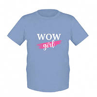Детская футболка WOW girl - классная девчонка