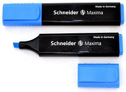 Маркер текстовий, 1-5 мм., "Maxima", підвищений об`єм, синій. SCHNEIDER
