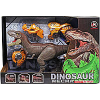 Интерактивный динозавр Dinosaur Mecha коричневый MIC (557-2J) TH, код: 8343126