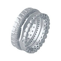 Серебряное кольцо SilverBreeze с фианитами 2031574 16 размер NB, код: 1643427