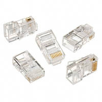 Коннектор RJ45 cat.5e UTP 8P8C * 10 позолоч. конт. Cablexpert LC-8P8C-001/10 n